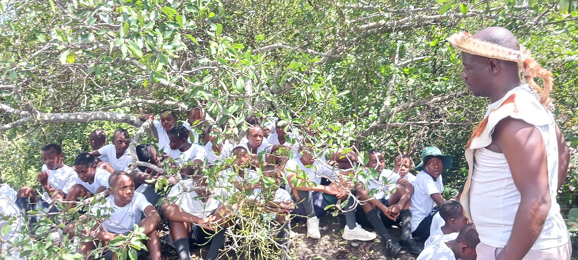 A life skills session with young people at Matopo, Zimbabwe